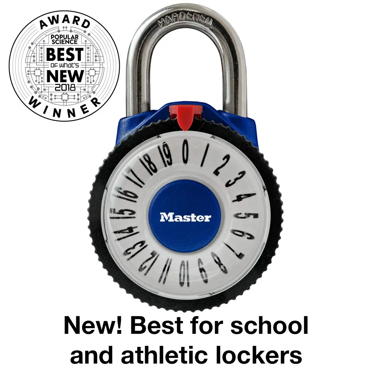 Master Lock Locker Lock Combination Padlock 2-1/8in Metal Body Keyless Security - view 3