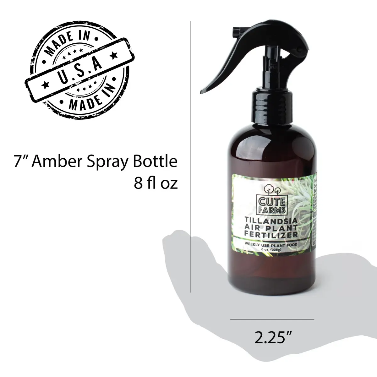 Cute Farms Air Plant Fertilizer Weekly Use Formula Plant Food 237ml (8 fl oz) | Gentle Nutrients for Tillandsia - view 6