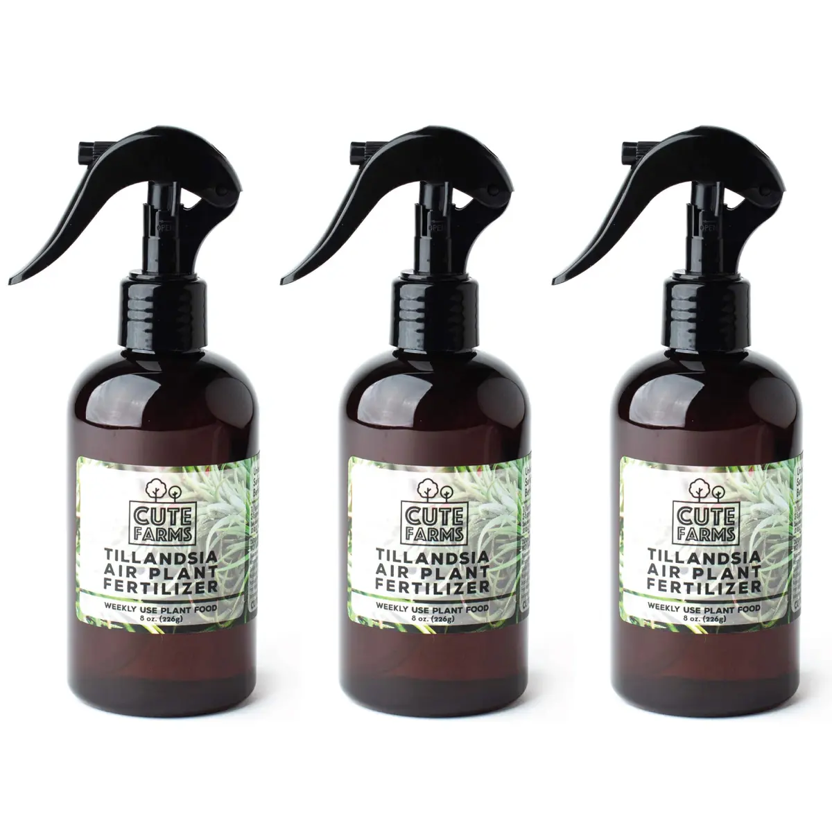Cute Farms Air Plant Fertilizer Spray 24 fl oz (710 ml) | Gentle Weekly Use Formula Plant Food for Tillandsia - main product image