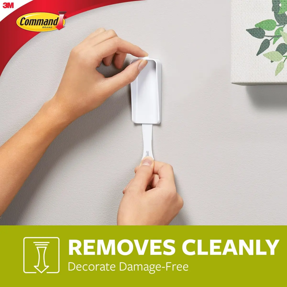 Command Canvas Hangers, 3 lb Capacity, 3 White Hangers & 4 Large Strips | Damage-Free Hanging for Canvas Art - view 5