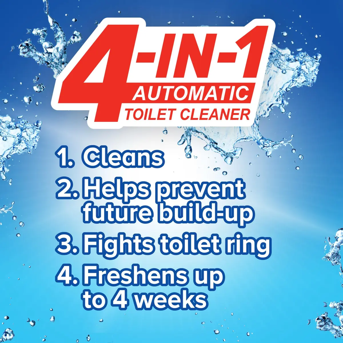Soft Scrub 4-in-1 Rim Hanger Toilet Bowl Cleaner, Sapphire Waters, 6 Count | Fights Ring & Buildup, Freshens 4 Weeks - view 3