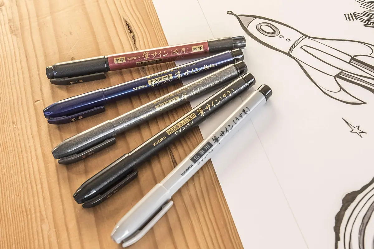 Zebra Pen Zensations Brush Pen, Black, 0.5mm | Fine Tip for Lettering & Sketching - view 7
