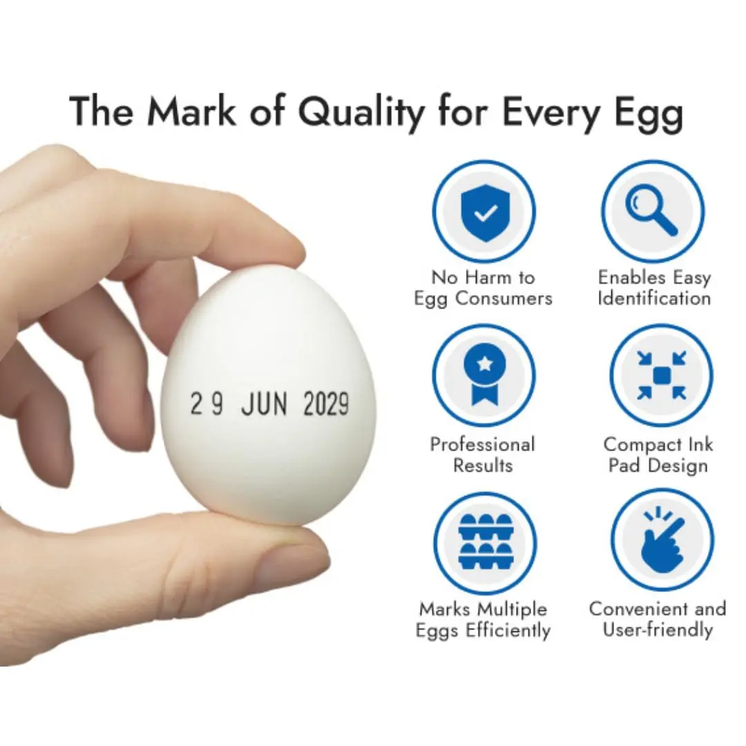 Handy Stamps Micro 1 Ink Pad 3x4 Inches | Food Grade Black Egg Safe Ink for Egg Marking - view 3