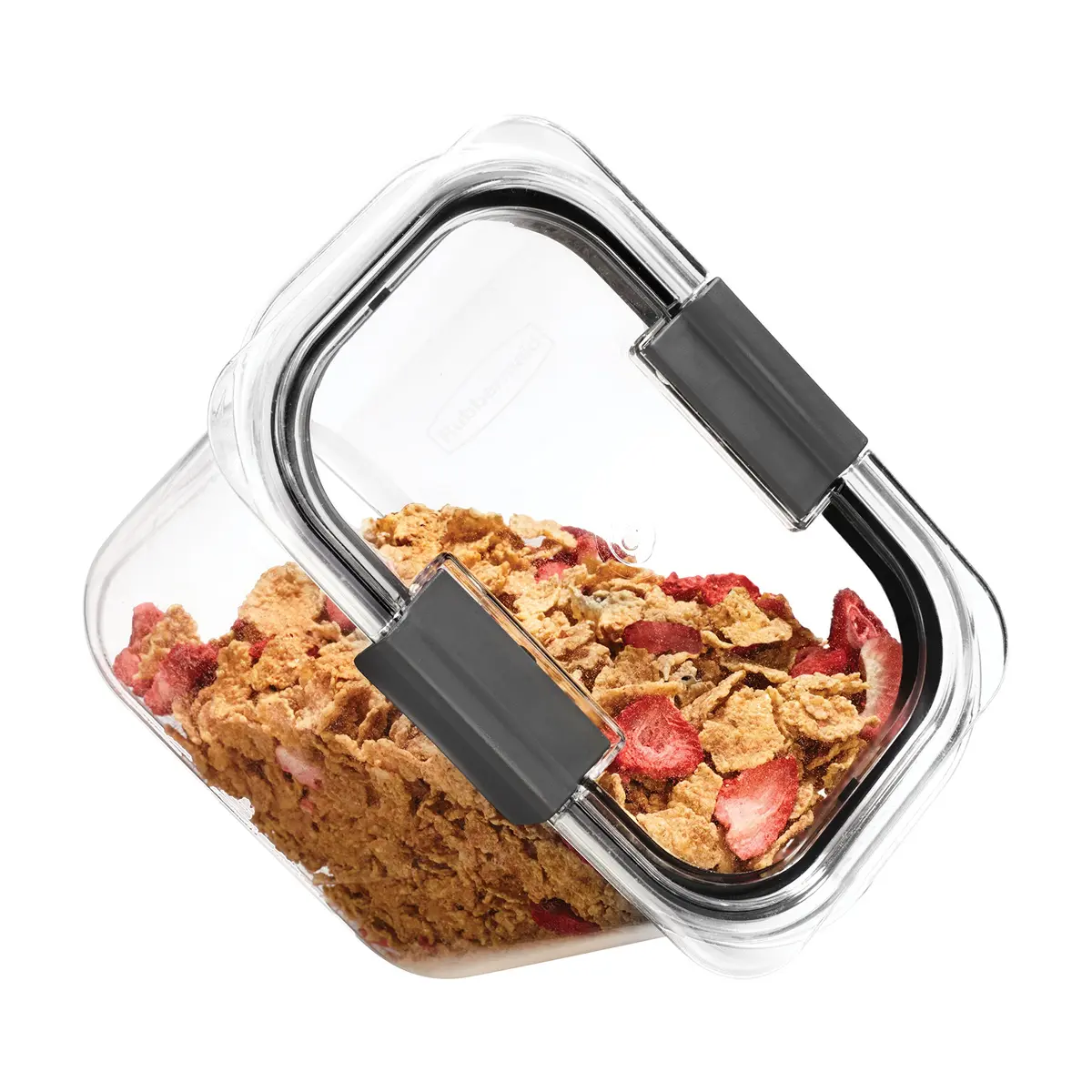 Rubbermaid Brilliance 12-Cup Airtight Food Storage Container | Clear/Grey, BPA-Free, Leak-Proof, Stackable - view 4