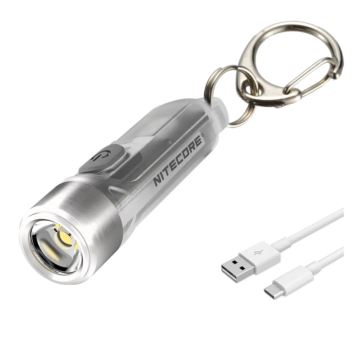 Nitecore TIKI Keychain Flashlight with UV & High CRI Lights, 300 Lumens USB-C Rechargeable, 77yd Beam | Ultra-Light EDC Tool - main product image