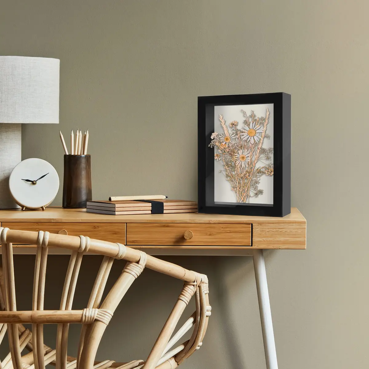 Americanflat Shadow Box Frame 8x10 Inches Engineered Wood Black | Elegant Display for Memories - view 8