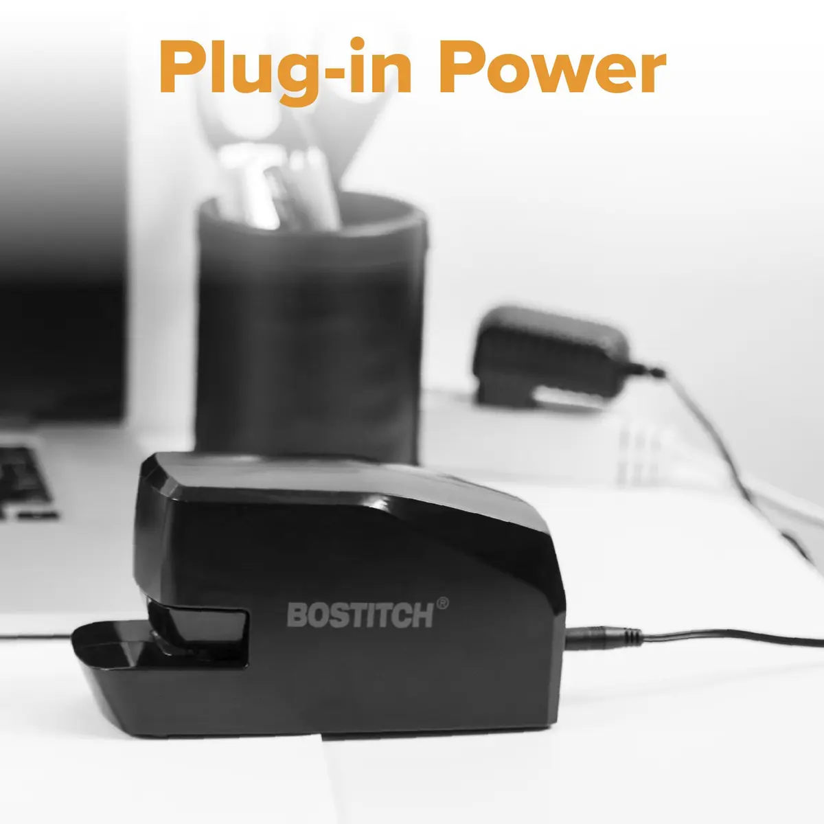Bostitch Office Portable Electric Stapler 20 Sheets | AC or Battery Powered Black - view 4
