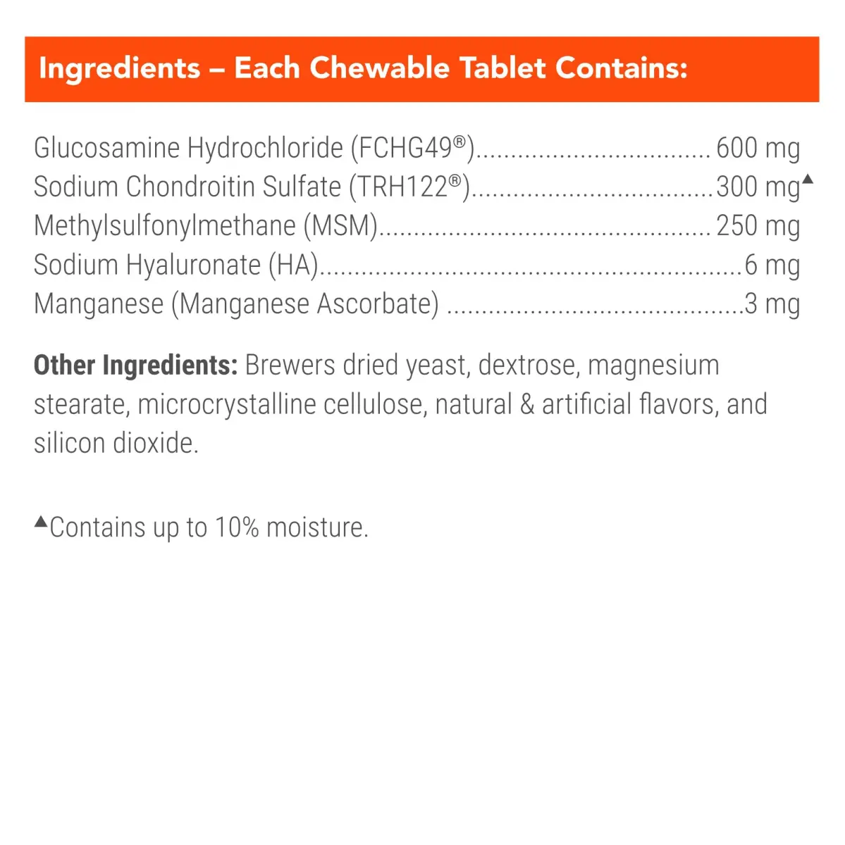 Nutramax Cosequin Dog Joint Supplement Tablets with MSM & HA, 75 Count | Vet Recommended Canine Mobility Support - view 5