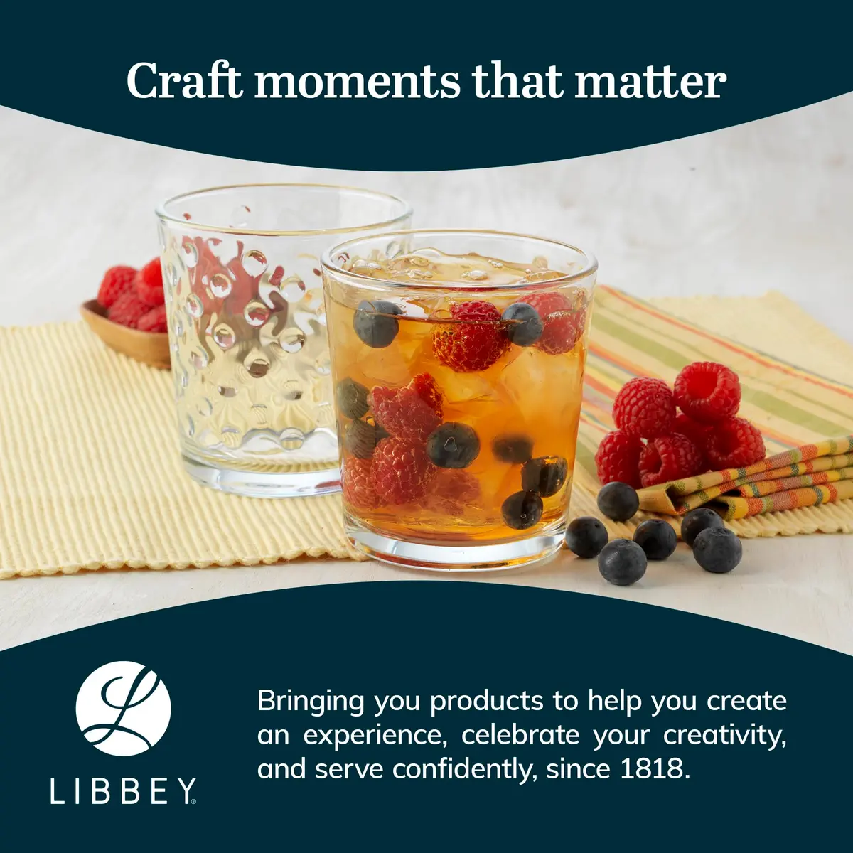 Libbey Awa Polka Dot Tumbler & Rocks Glass Set of 16 | Durable, Dishwasher Safe Drinkware for Everyday Use - view 6