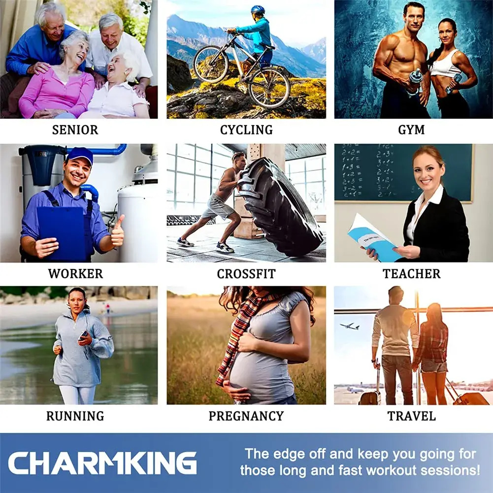 CHARMKING Compression Socks for Women & Men 15-20 mmHg | 3 Pairs, S/M, Graduated Support for Circulation - view 5