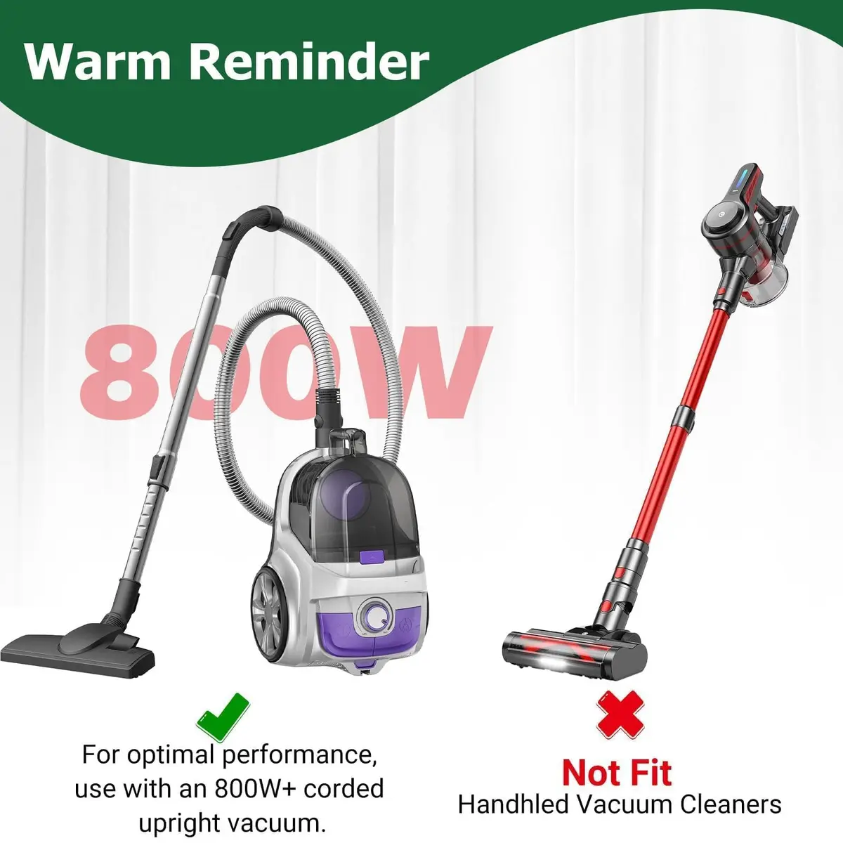 EZ SPARES 1-1/4" Universal Floor Brush, 32mm Vacuum Head, Blue | Compatible with Most Central Vacuums - view 7