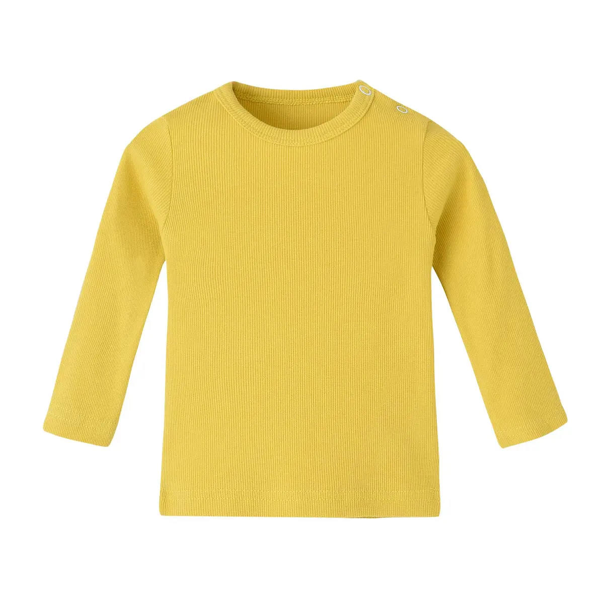 Enfants Chéris Long Sleeve Tee Shirt for Baby Girl Boy 12 Months Yellow | Soft Cotton Baby Top - main product image