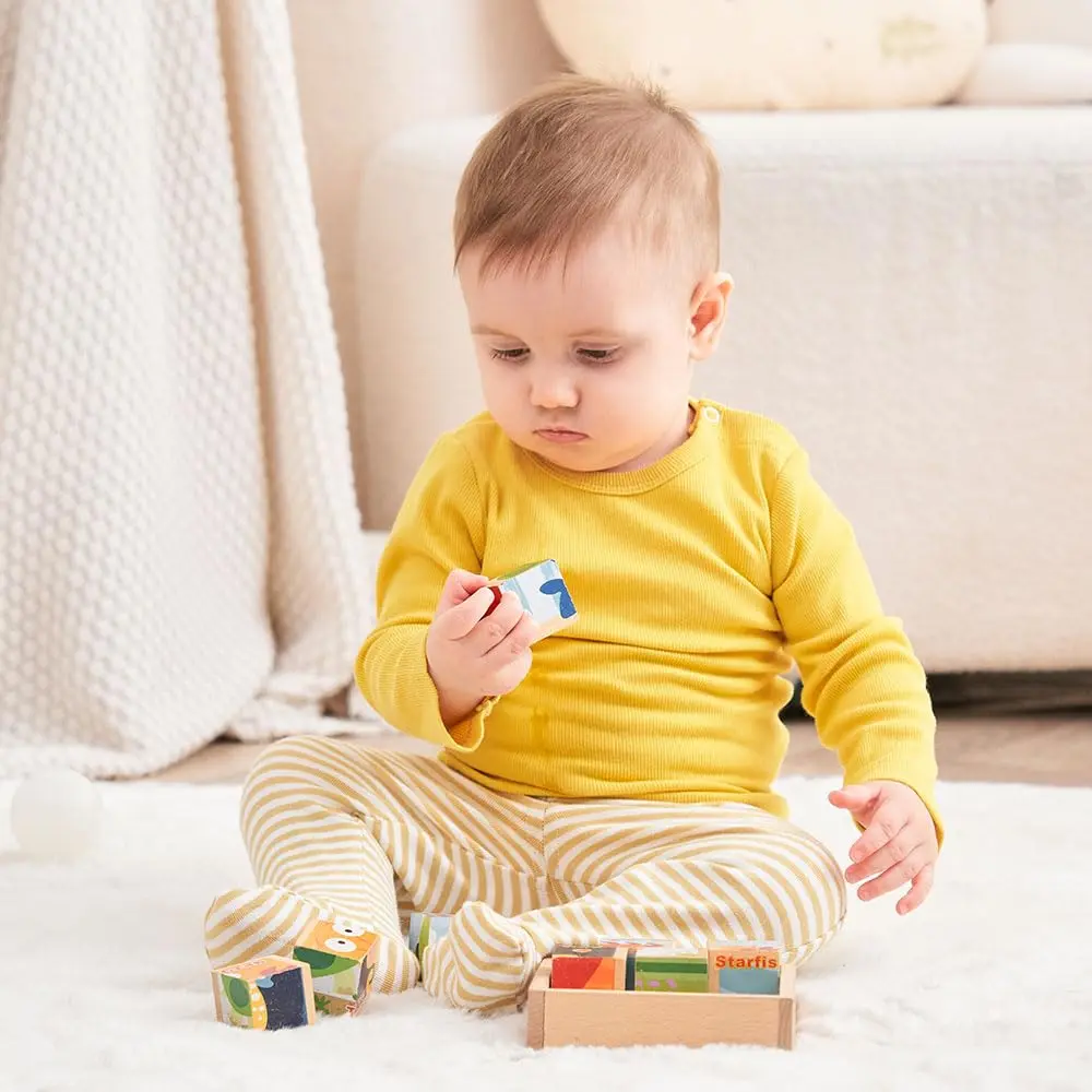Enfants Chéris Long Sleeve Tee Shirt for Baby Girl Boy 12 Months Yellow | Soft Cotton Baby Top - view 2