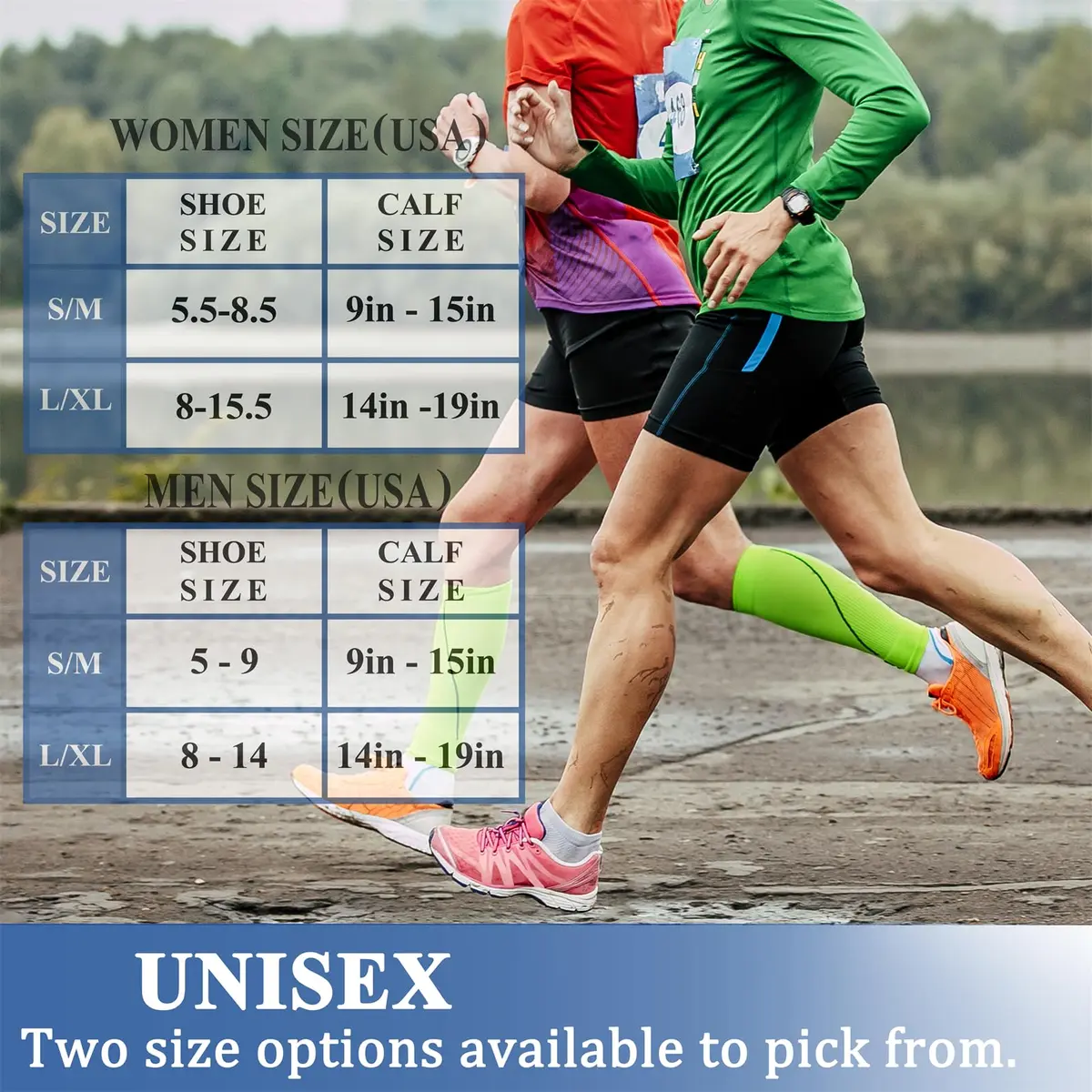 CHARMKING Compression Socks for Women & Men Circulation 3 Pairs | 15-20 mmHg Support for Athletic & Daily Use - view 5
