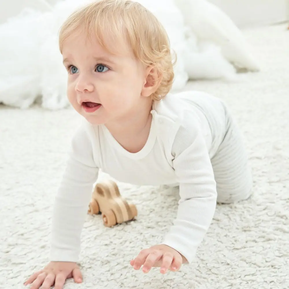 Enfants Chéris Toddler Long Sleeve T Shirt 24 Months Cream White | Soft Cotton Baby Top for Boys & Girls - view 2