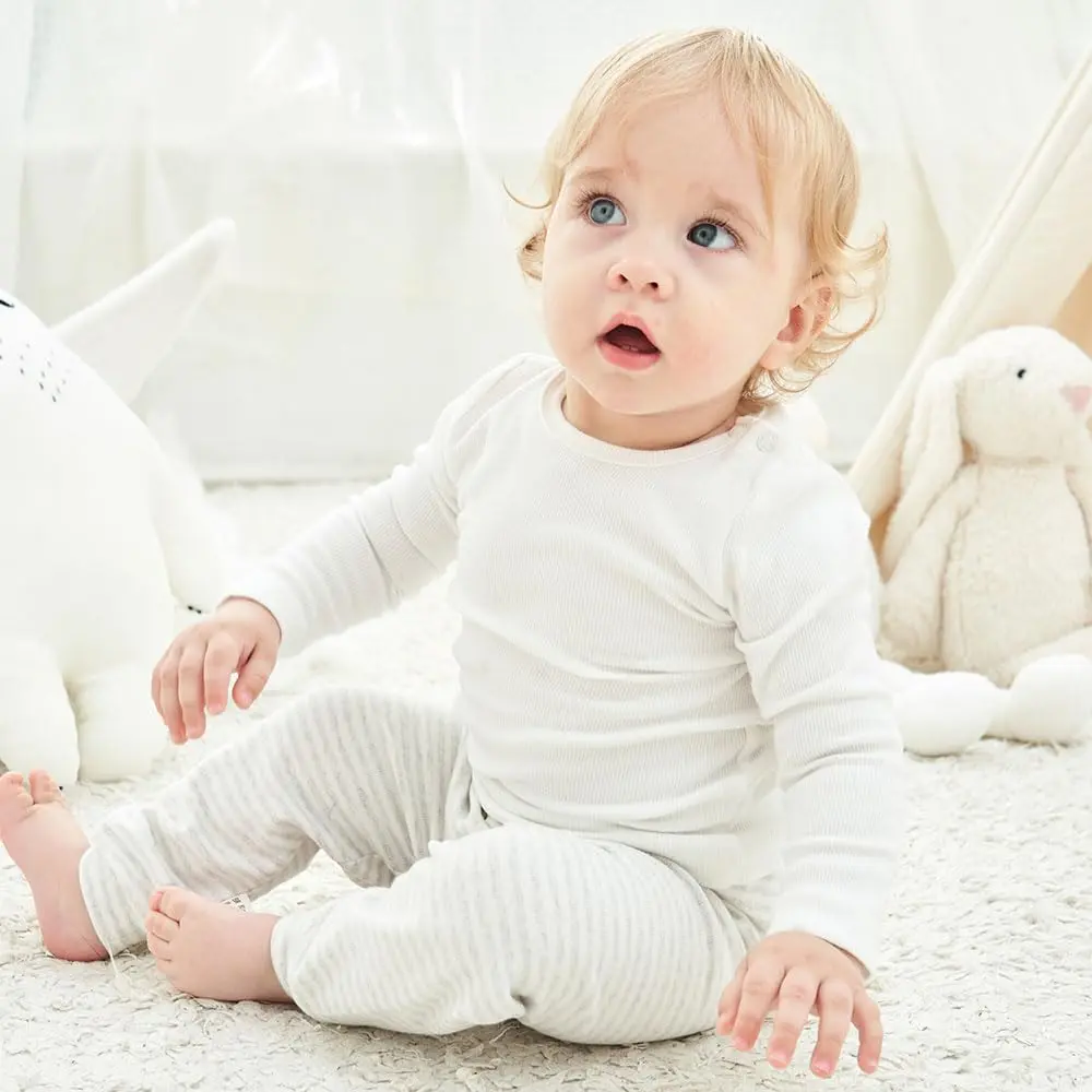 Enfants Chéris Toddler Long Sleeve T Shirt 24 Months Cream White | Soft Cotton Baby Top for Boys & Girls - view 3