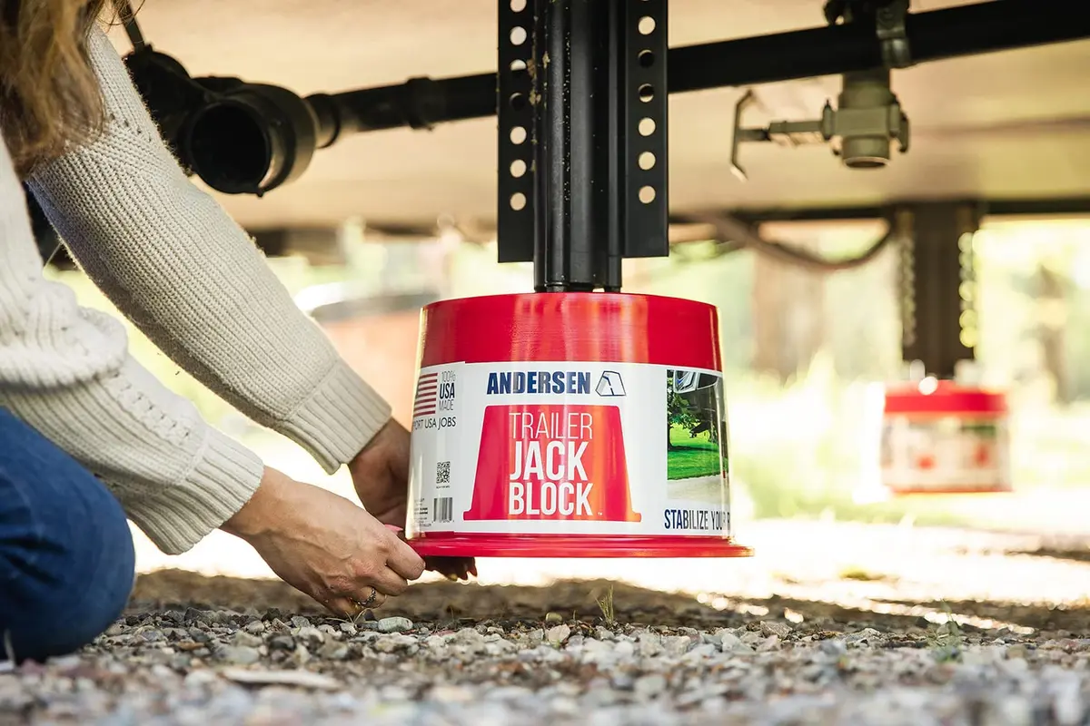 Andersen Hitches Trailer Jack Block 8" Support | Magnetic Stabilizer for RVs & Trailers (1 Pack) - view 7