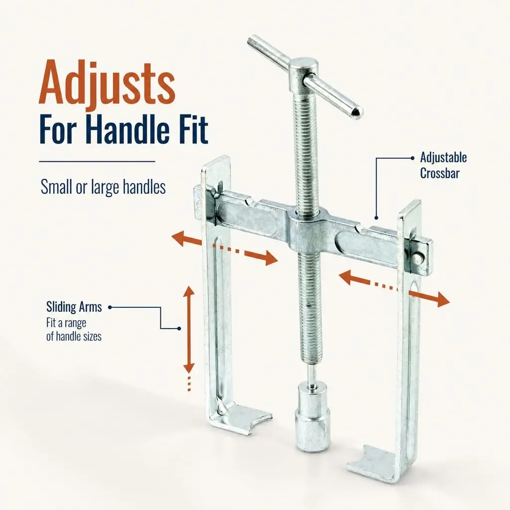 Rapid Repair Faucet Handle & Sleeve Puller | Heavy-Duty Steel, Adjustable, Single Pack - view 6