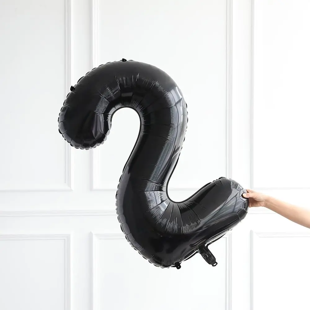 Scorpio 40 Inch Jumbo Black 21 Number Balloons for 21st Birthday Decorations | Reusable Party Props - view 2