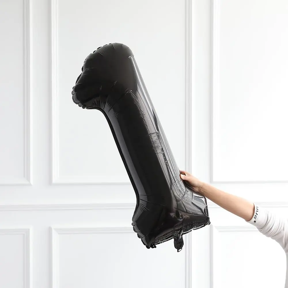 Scorpio 40 Inch Jumbo Black 21 Number Balloons for 21st Birthday Decorations | Reusable Party Props - view 3