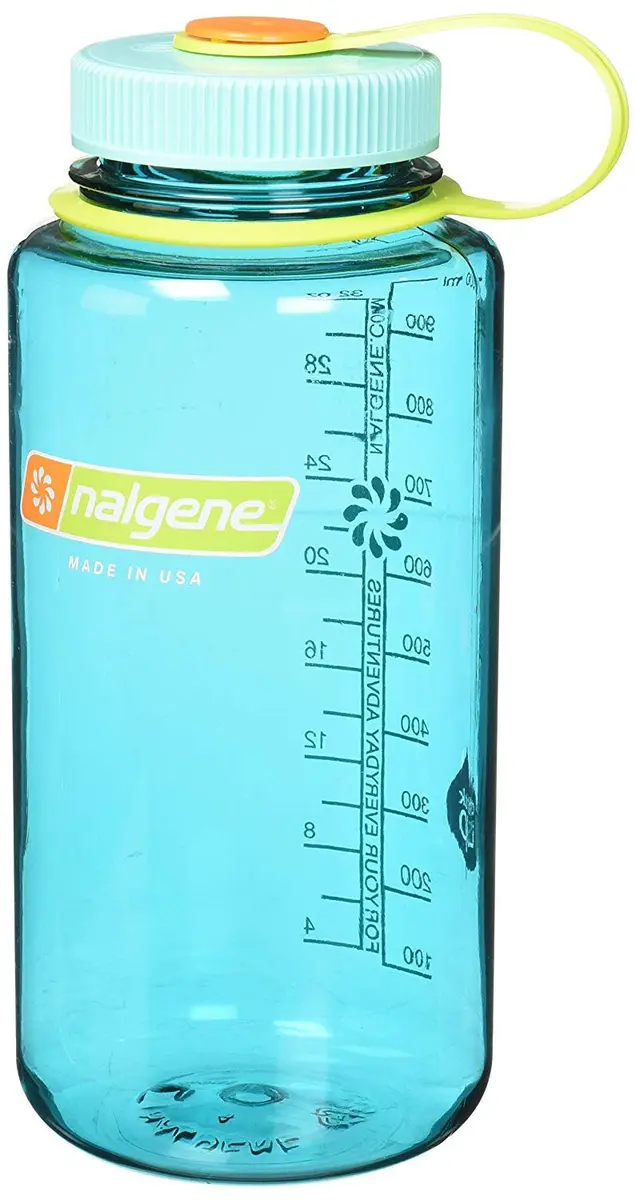 Nalgene Tritan Wide Mouth BPA-Free Water Bottle, Cerulean, 16 oz | Leak-Proof, Durable & Reusable - main product image