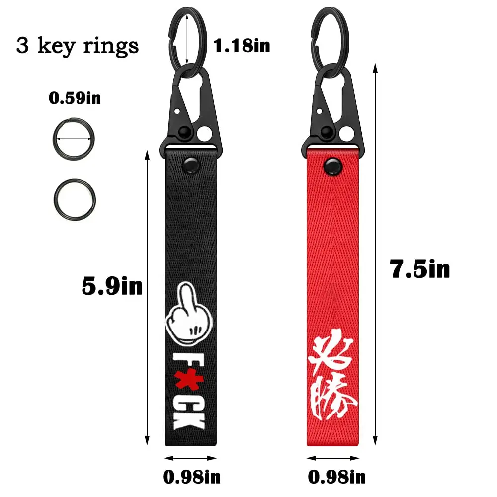 Dsycar Victory Car Motorcycle Keychain Key Rings | Durable Stainless Steel & Polyester, Gift-Ready (70-120 chars) - view 8