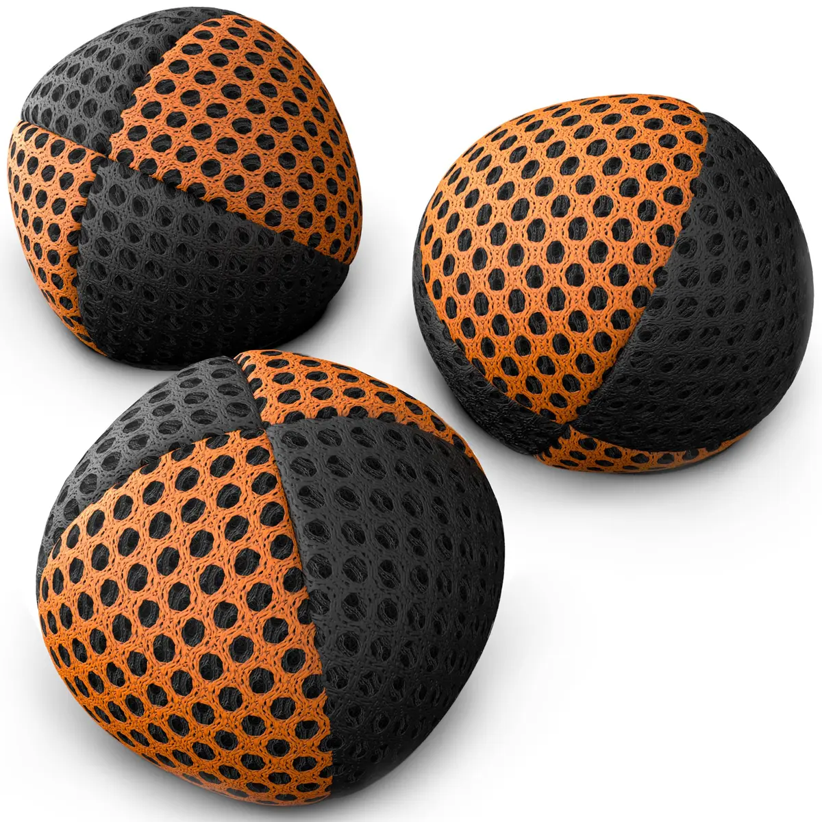 speevers Juggling Balls for Beginners & Pros Set of 3 | Durable, Water-Resistant, 14 Colors, 2 Layers Net, Carry Case | 4.2 oz - main product image
