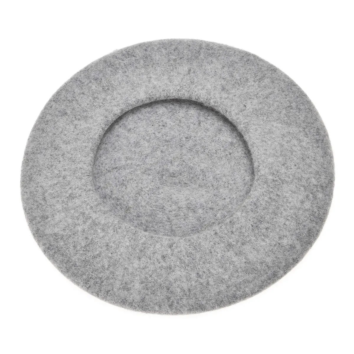 ZLYC Wool Beret Hat Classic Solid Color French Beret for Women (Light Grey) | Warm, Fitted & Stylish - view 6