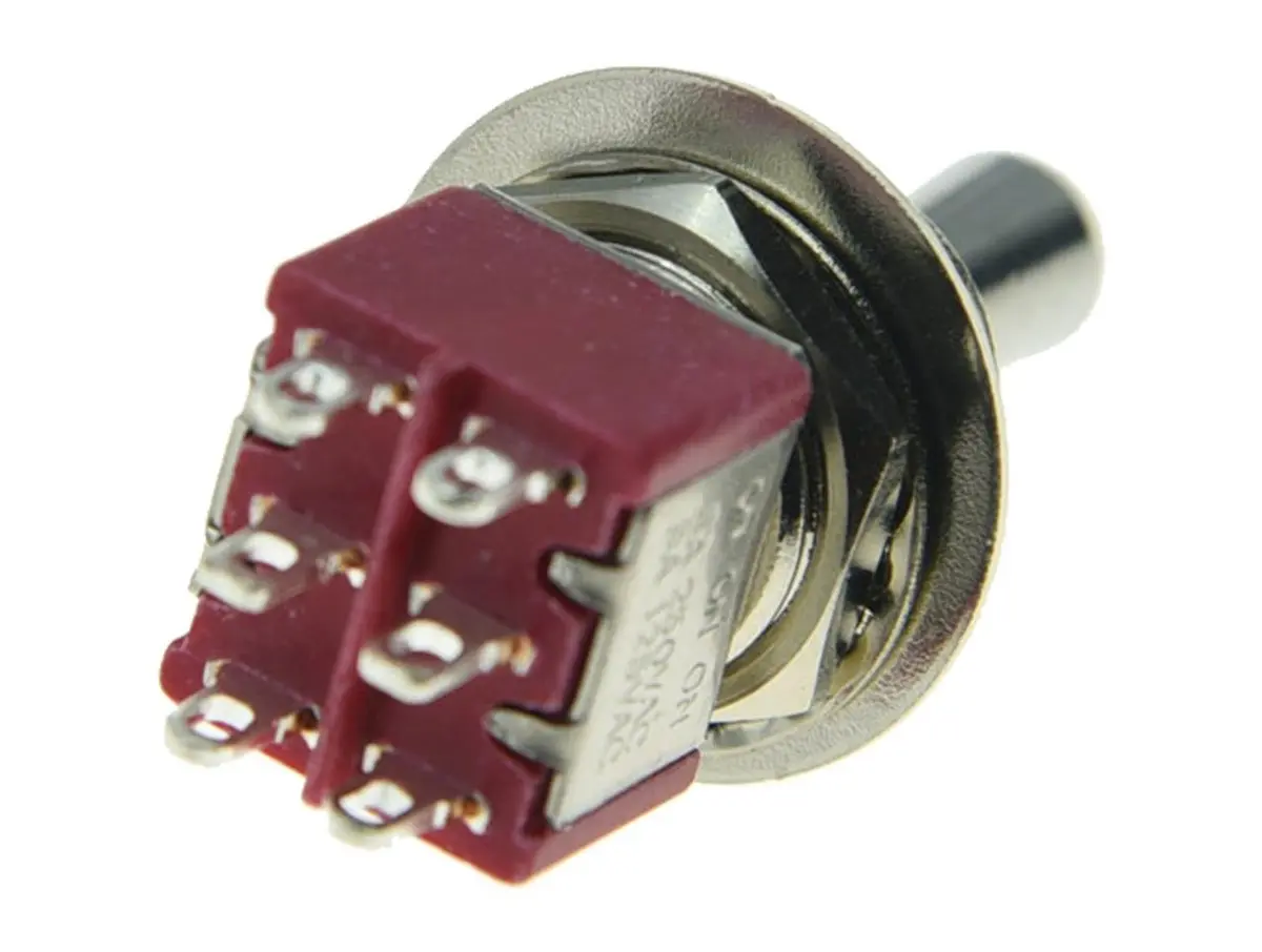 Dopro Fat Bat Toggle Switch 1x | 3 Position ON ON ON Metal Metal 12mm - view 4