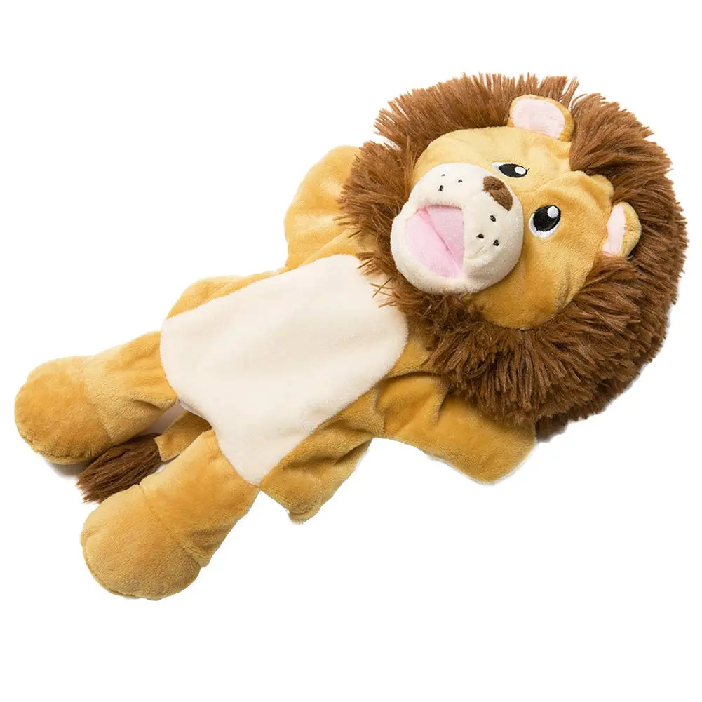 HollyHOME Hand Puppets Lion Plush Animal Zoo Animal Puppets 14 Inches Yellow | Soft, Huggable, for Kids & Adults - view 5
