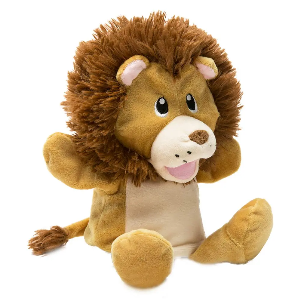 HollyHOME Hand Puppets Lion Plush Animal Zoo Animal Puppets 14 Inches Yellow | Soft, Huggable, for Kids & Adults - view 4