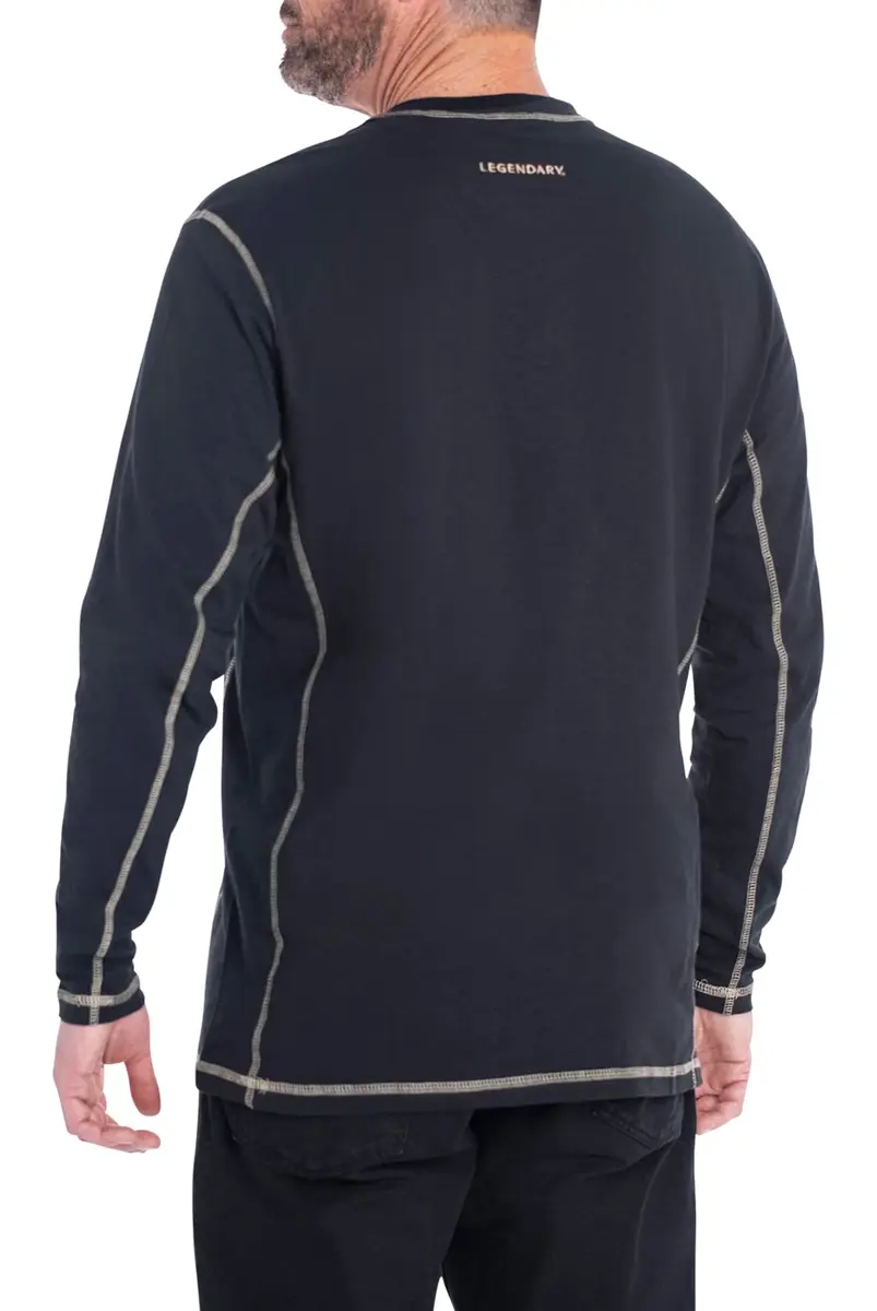 Legendary Whitetails Mens Henley Long Sleeve Casual Fit Shirt | Soft Cotton & Polyester Blend, Rugged Style, True to Size (70-120 chars) - view 2