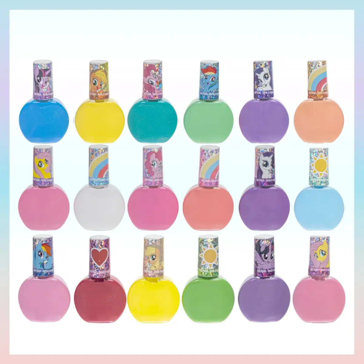 Townley Girl My Little Pony Peel-Off Nail Polish Set | 18 Colors, Ages 3+ - view 2