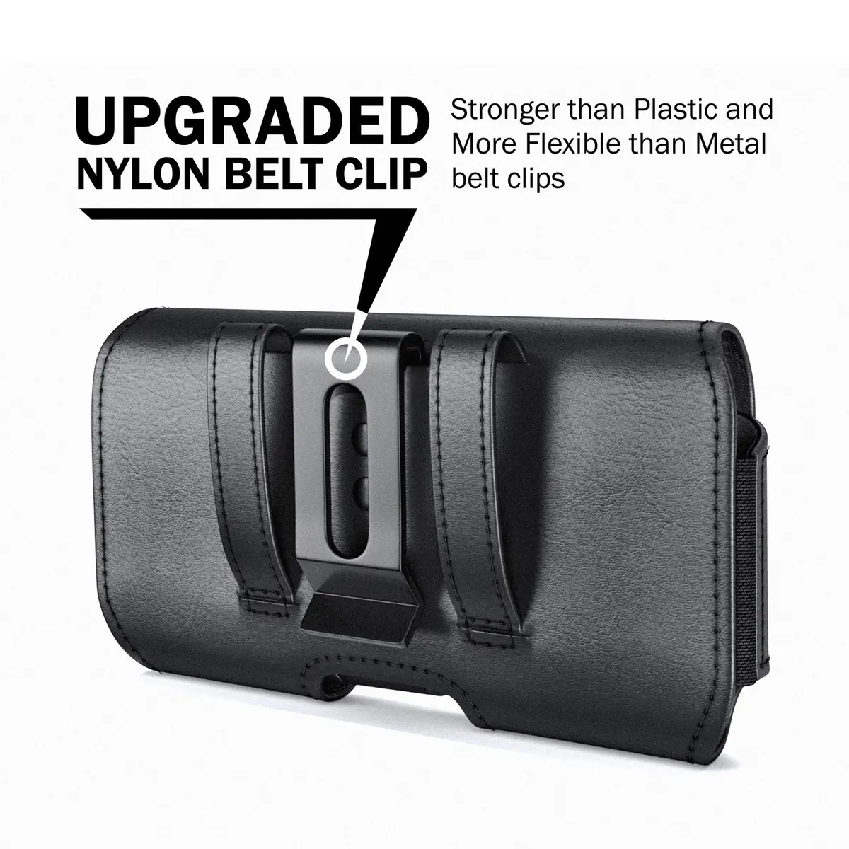 DeBin Holster for iPhone 17 17 Pro 16 16e 15 14 13 Galaxy S25 S24 S23 | Fits Phones with Otterbox Commuter Case On - view 3