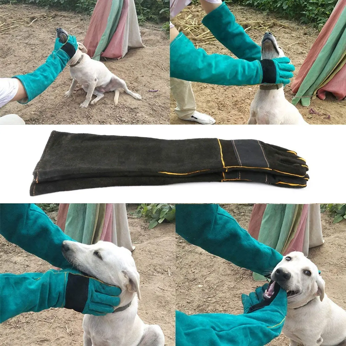 AOWPFVV Animal Handling Gloves 60cm (23.6in) | Bite Proof, Cut Resistant, Heat Resistant - view 5