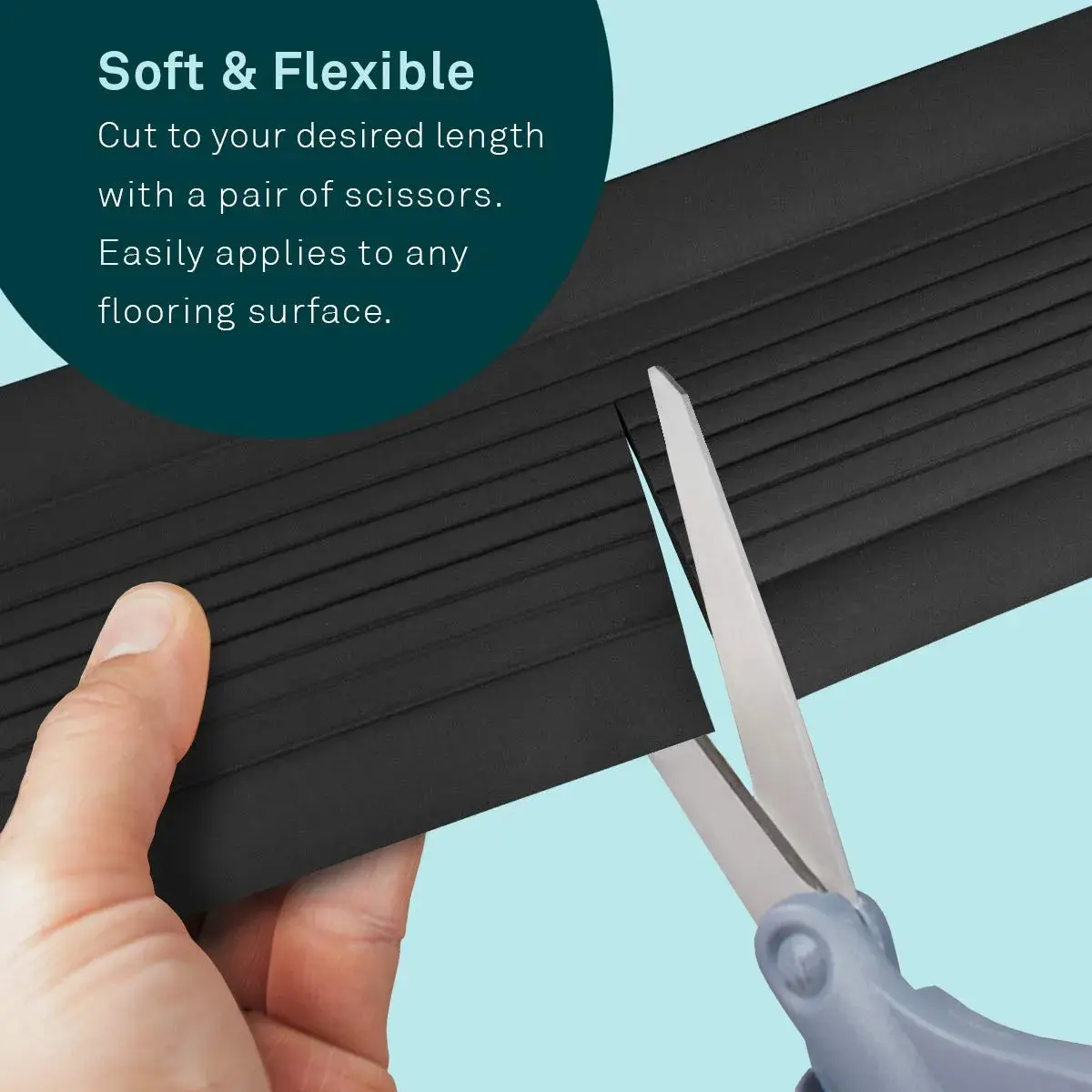UT Wire Cable Blanket Low Profile Cord Cover Protector 1.52 m (5 ft) Black | Hides Wires for Tangle-Free Floors - view 3