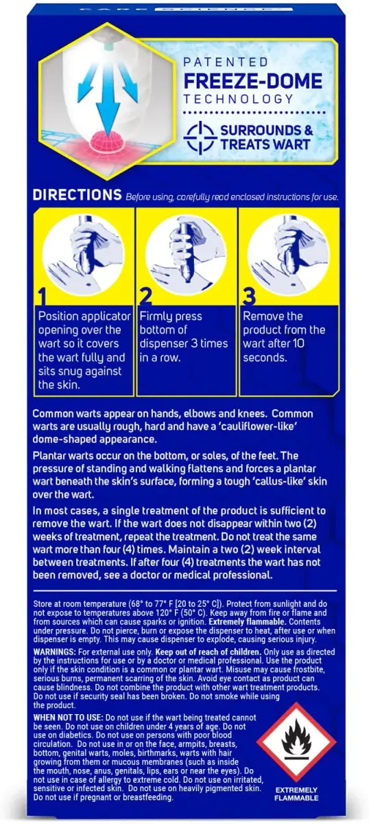Care Science Wart Remover Freeze 8 Uses | Fast Acting 1-Step Cryotherapy Treatment - view 2