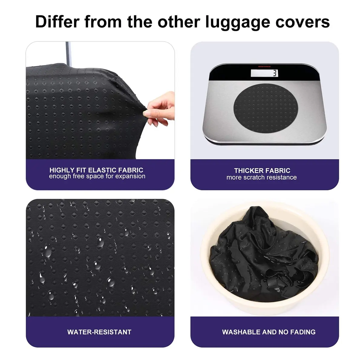 7-Mi Travel Luggage Cover Protector 19-21 Inch | Washable, Anti-scratch Suitcase Cover - view 4