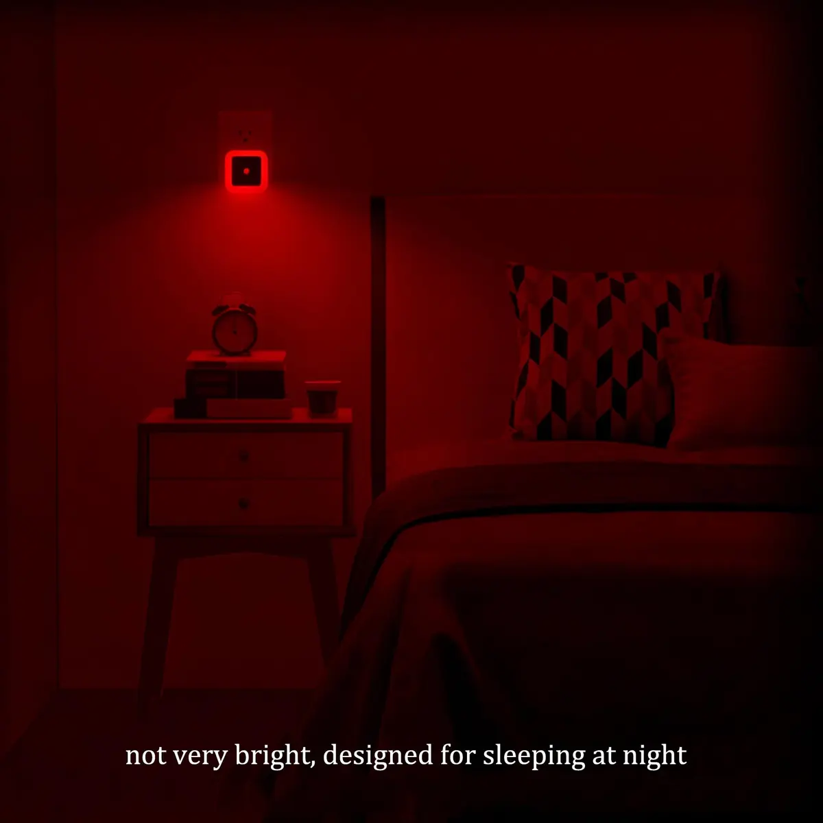 Elsent 4 Pack Plug-in Red LED Night Lights for Sleeping | Auto Light Sensor, Dusk-to-Dawn - view 3