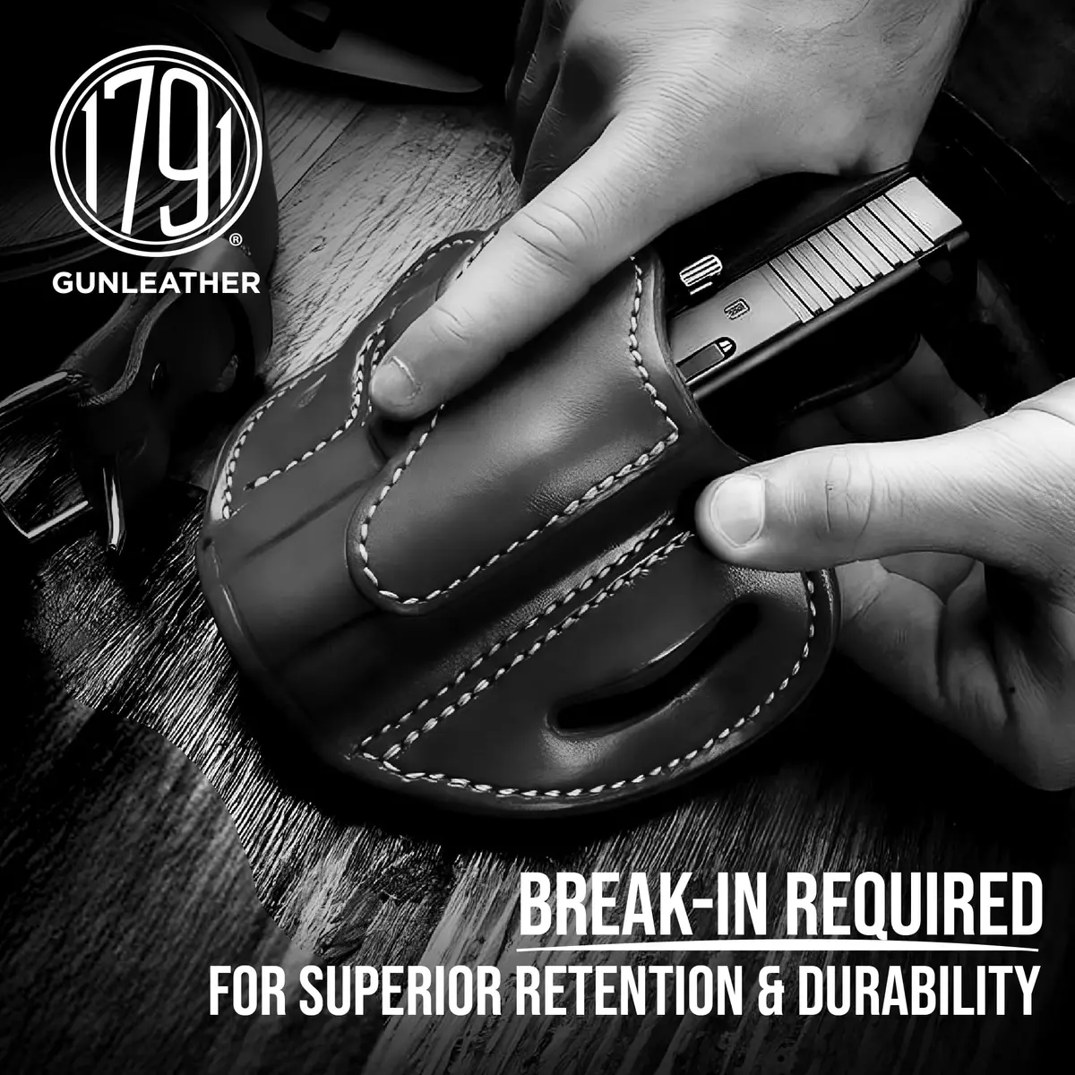 1791 GUNLEATHER OWB Holster Fits Sig P226, P220, P229, Beretta 92FS | American Steerhide, Durable, Concealed Carry - view 6