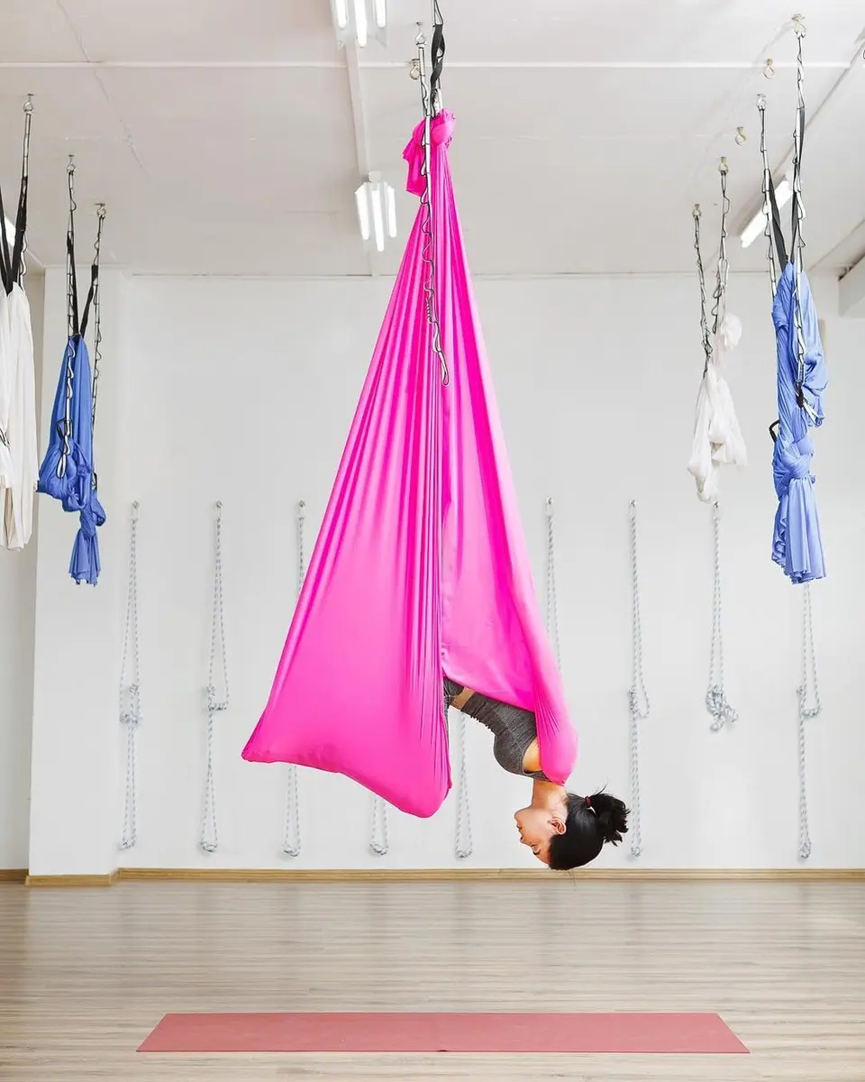 F.Life Premium Aerial Yoga Hammock 5.5 Yards Silk Fabric Swing for Antigravity Yoga & Inversion - view 4