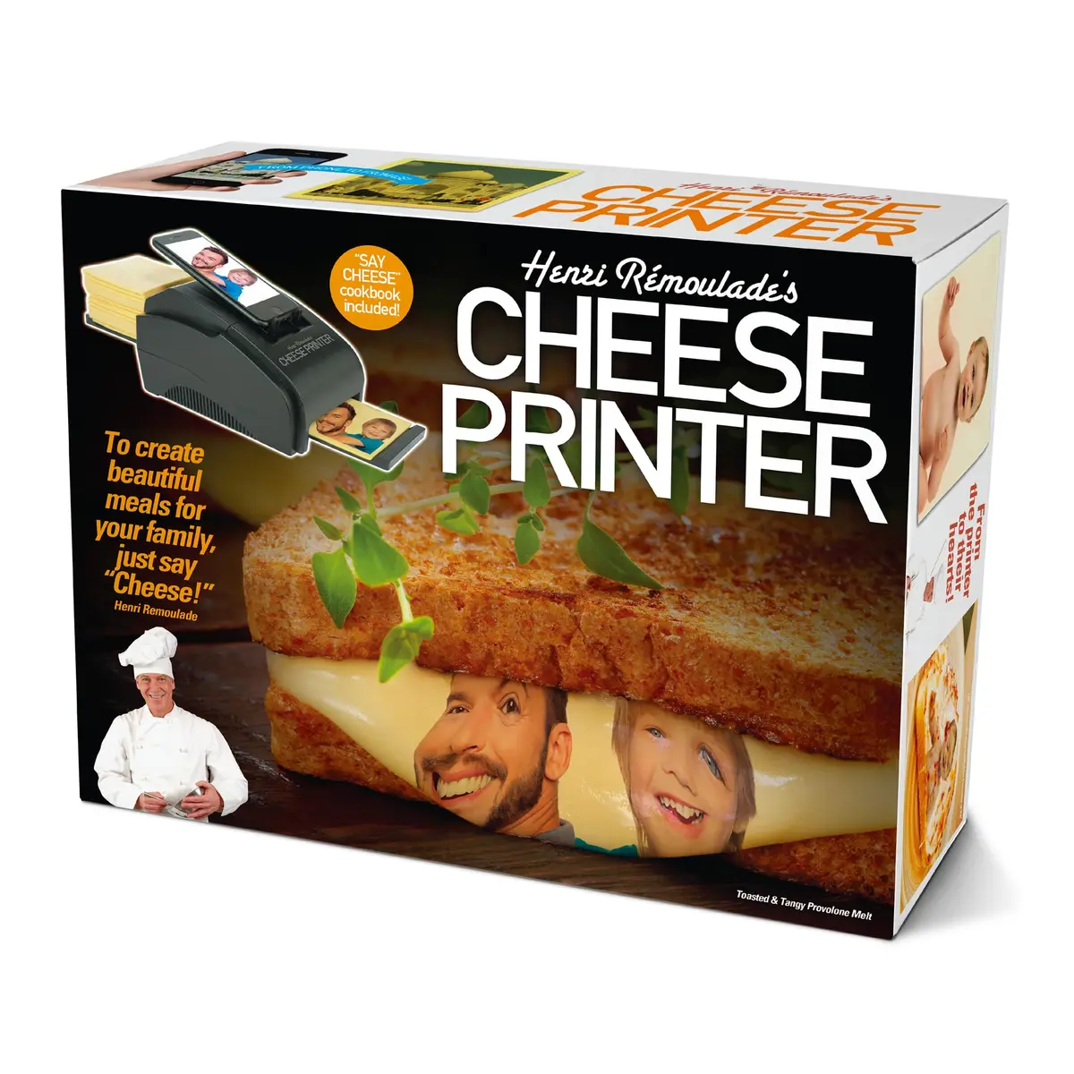 Prank Pack Cheese Printer Gag Gift Empty Box | Hilarious Fake Gift Box for Parties & Holidays - main product image