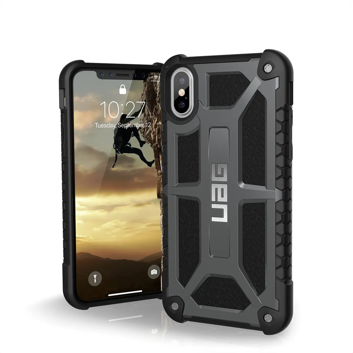 URBAN ARMOR GEAR Monarch Case for iPhone Xs/X (5.8-inch) Graphite | Military Drop Tested Protective Cover - main product image