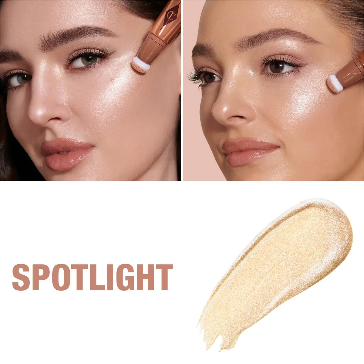 Charlotte Tilbury Beauty Light Wand - Liquid Highlighter Makeup | Rose Gold, Buildable, 0.4 Fl Oz - view 2