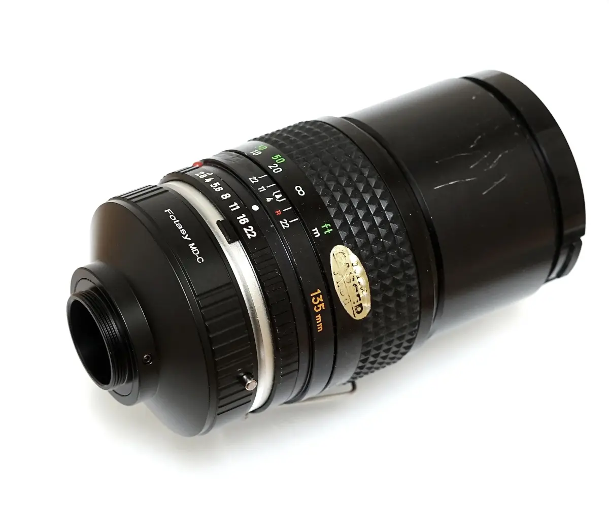 Fotasy Minolta MD Lens to C Mount Adapter | Manual Focus, Copper Mount, 16mm Cine - view 5