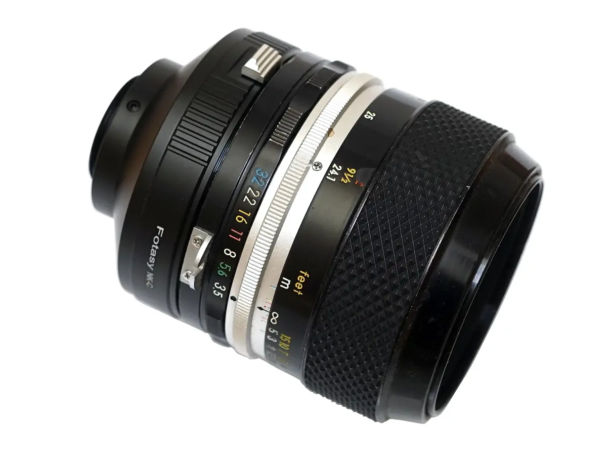 Fotasy Black C Mount & Nikon F Lens Adapter 16mm Prime | Manual Focus, Copper Mount - view 5