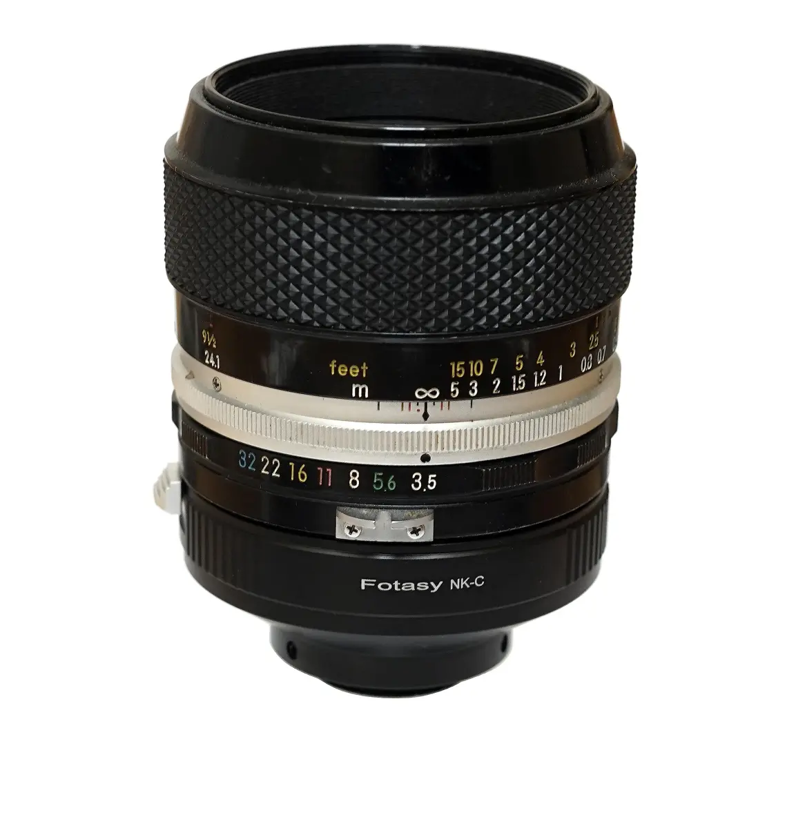Fotasy Black C Mount & Nikon F Lens Adapter 16mm Prime | Manual Focus, Copper Mount - view 4