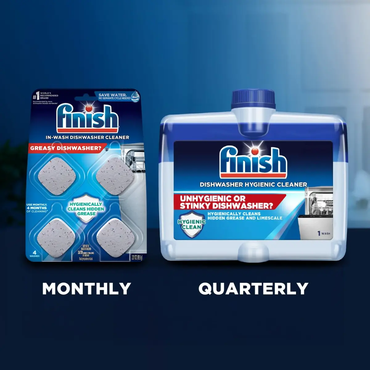Finish In-Wash Dishwasher Cleaner Tablets 3 Count (156 g) | Cleans Hidden Grease & Grime - view 7