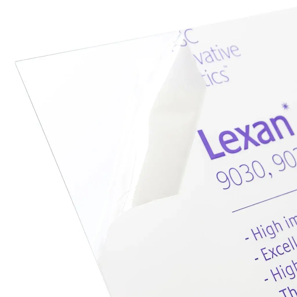 Plastics 2000 Lexan Polycarbonate Sheet 2.31mm (0.093") Clear 30cm x 30cm | Impact-Resistant & Thermoformable - main product image