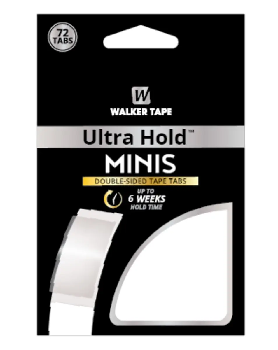 Walker's Ultra Hold Mini Tab Double Sided Tape 144 Tabs (72 Count Pack of 2) | Strong Hold Hair System Adhesive - main product image